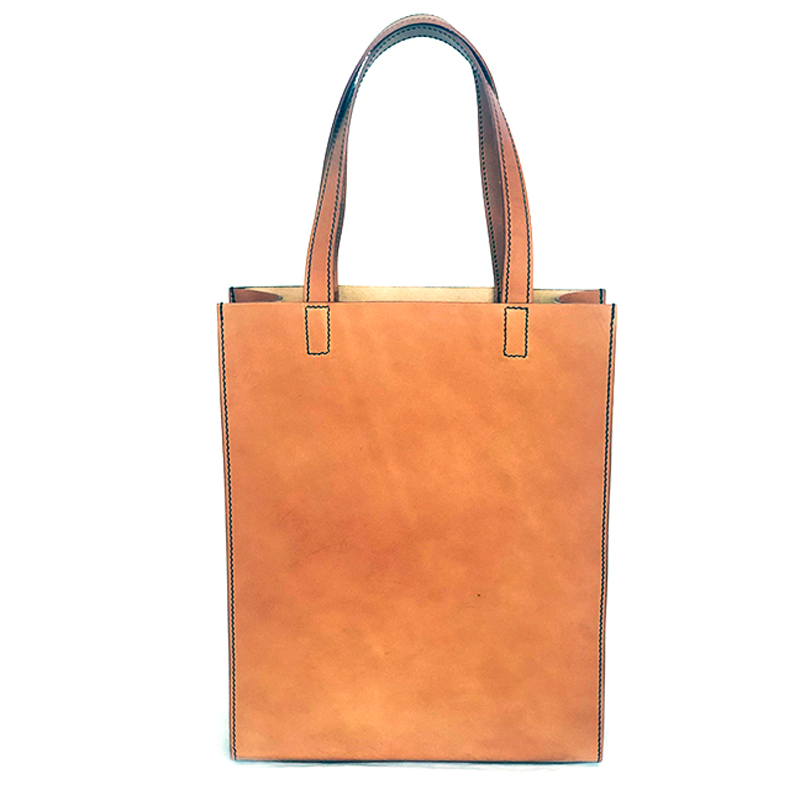 very curated r scott french shopper cognac