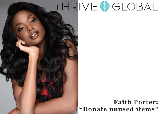 Faith Porter of Miss Earth USA District of Columbia in Thrive Global