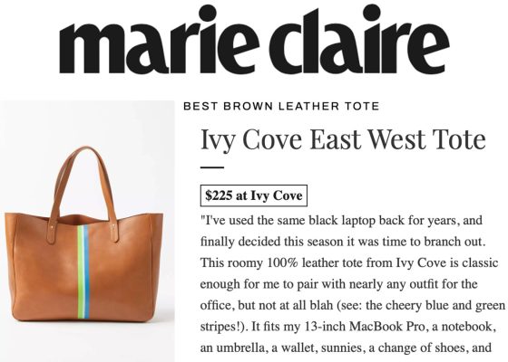 Ivy Cove in Marie Claire