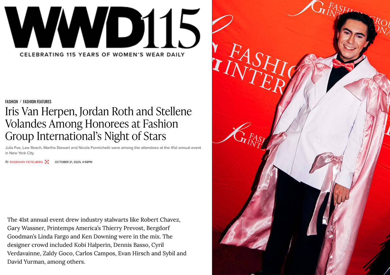 Evan Hirsch in WWD at FGI Night of Stars