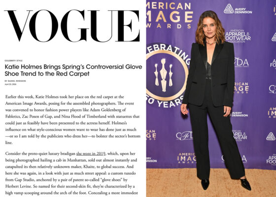 Katie Holmes in VOGUE at the AAFA American Image Awards