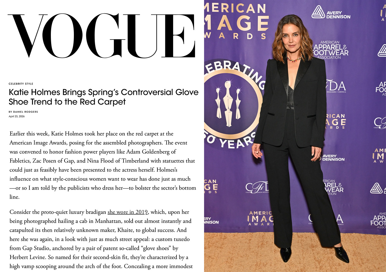 Katie Holmes in VOGUE at the AAFA American Image Awards